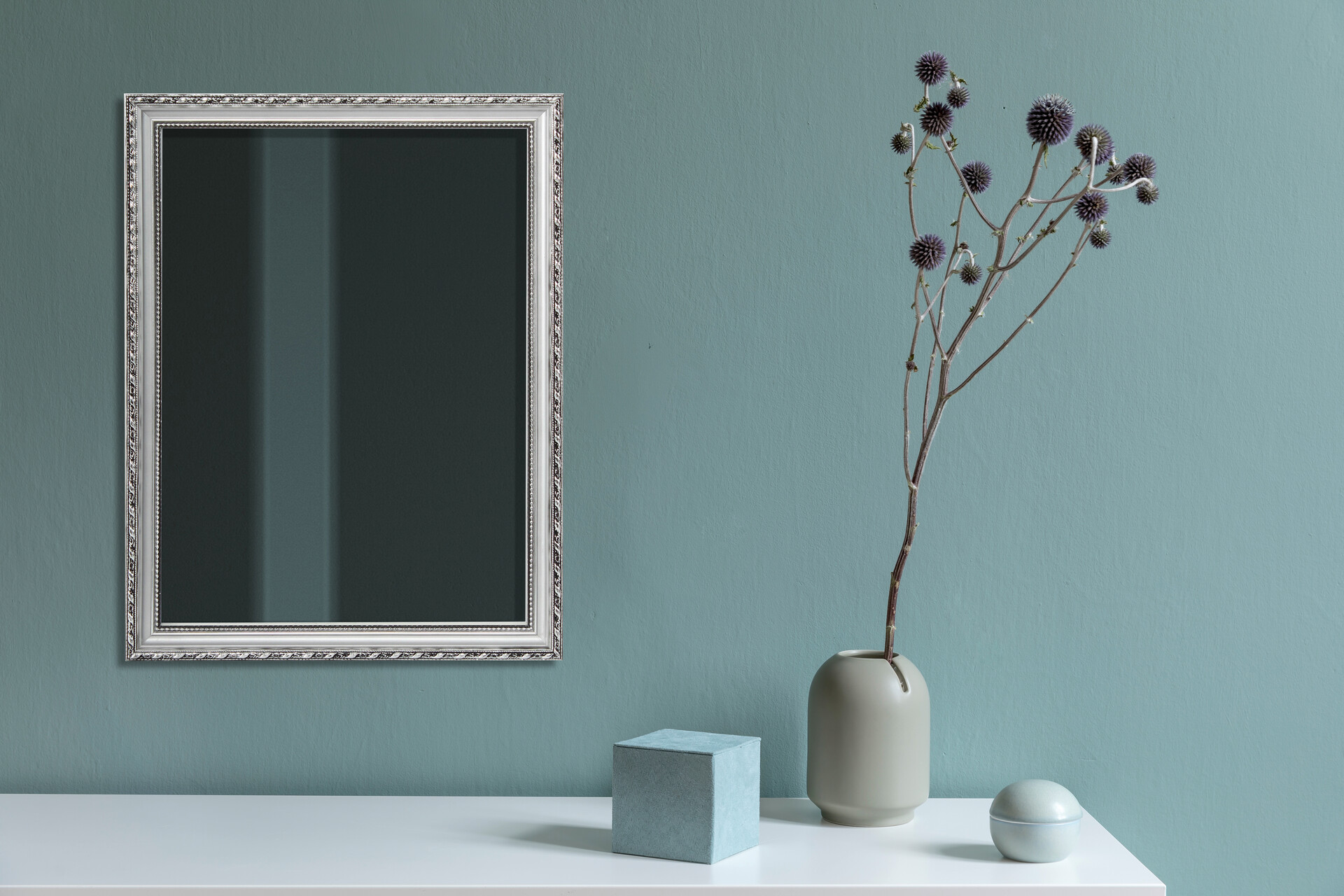 Rahmenspiegel Loreley silber Optik B/H: ca. 34x45 cm