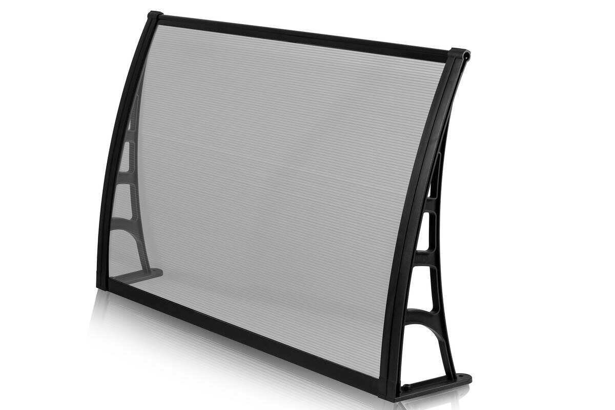 Brosplast Vordach transparent B/H/L: ca. 120x23x70 cm