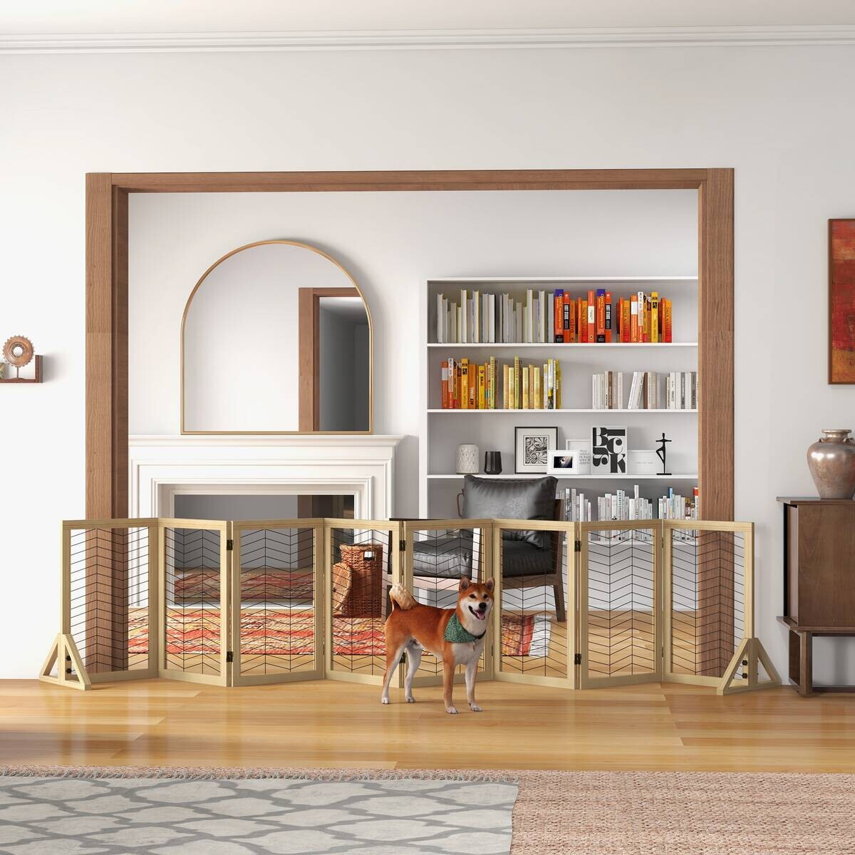 PawHut Hunde-Zubehör natur Edelstahl B/H/L: ca. 44x375x70 cm