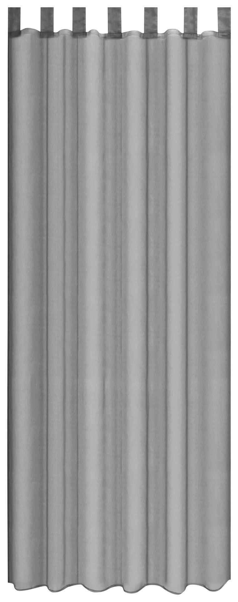 Sensation Schlaufenvorhang Look silber B/L: ca. 140x235 cm