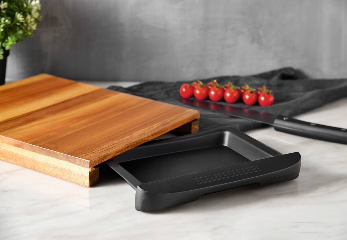 BERGNER Schneidbrettset Natural natur Akazie Holz