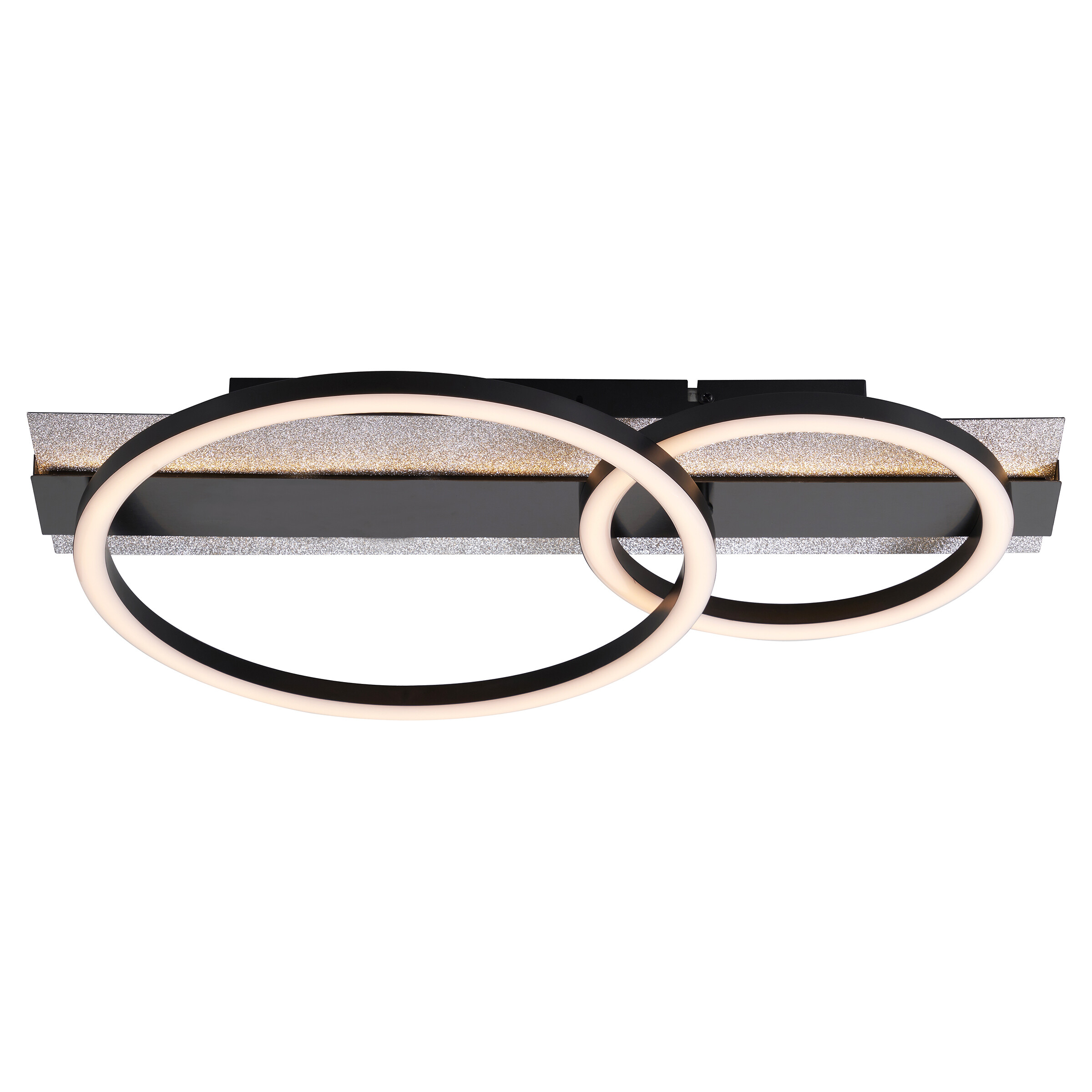 POCOline LED-Deckenleuchte Arietty schwarz Metall Kunststoff B/H/L: ca. 30x8,5x48 cm