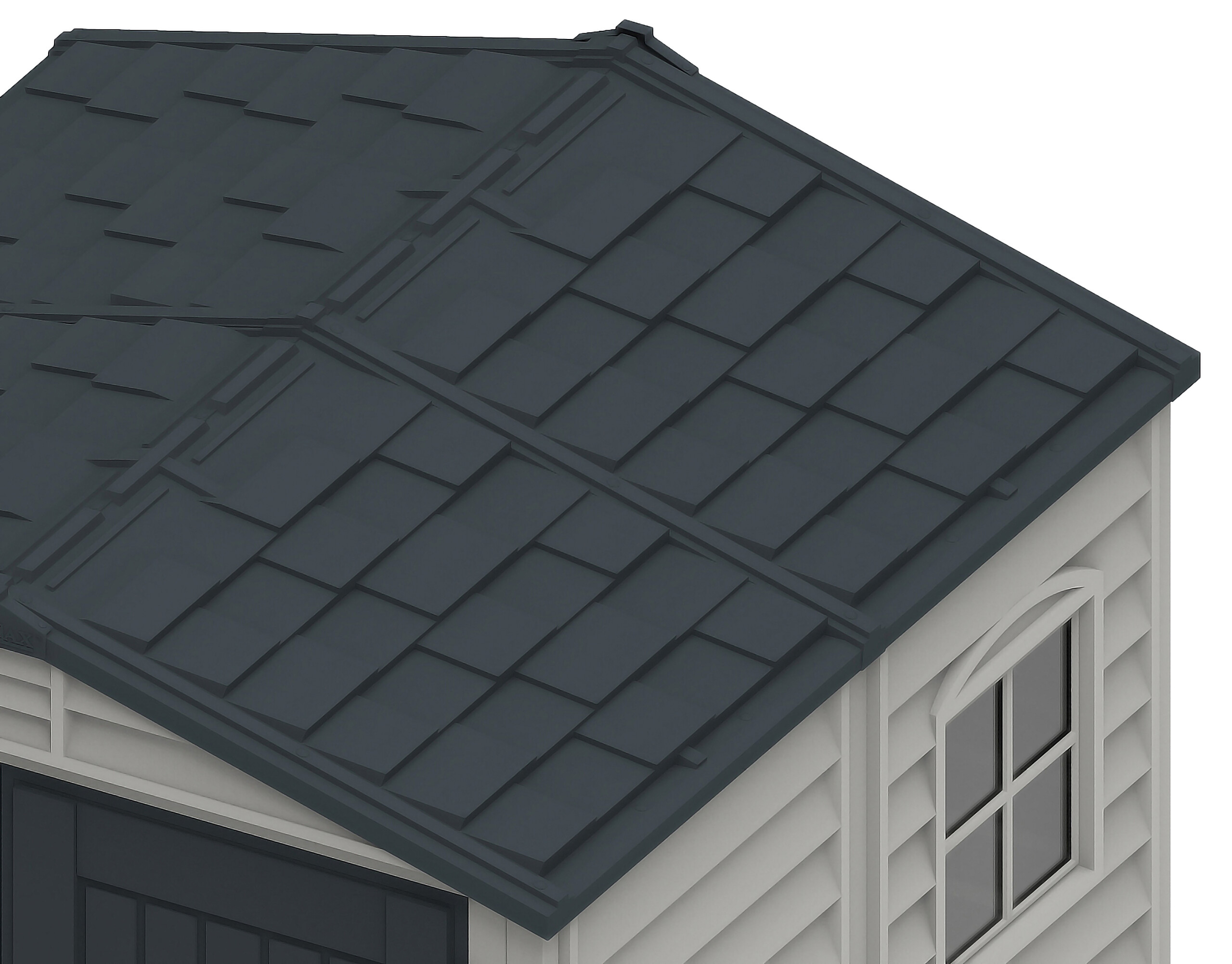 VCM Gerätehaus grau B/H/L: ca. 186x213x190 cm