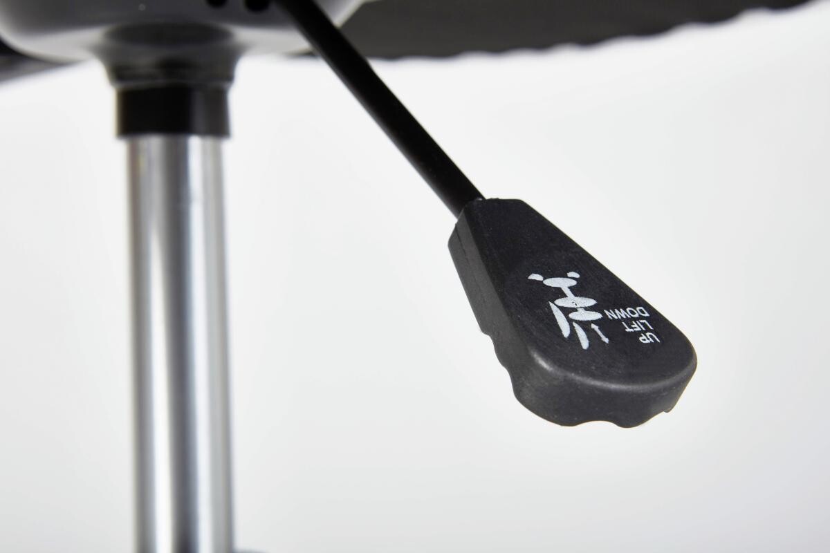 Drehstuhl Donny weiß schwarz Kunstleder Netzstoff