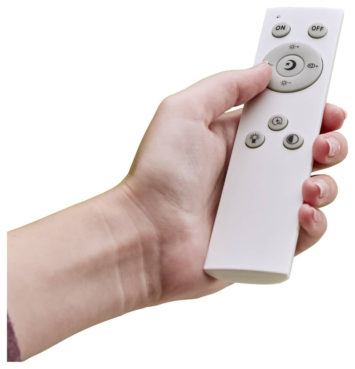 GLOBO Smarte Deckenleuchte Sayama weiß Opal Metall Acryl H/D: ca. 8x60 cm