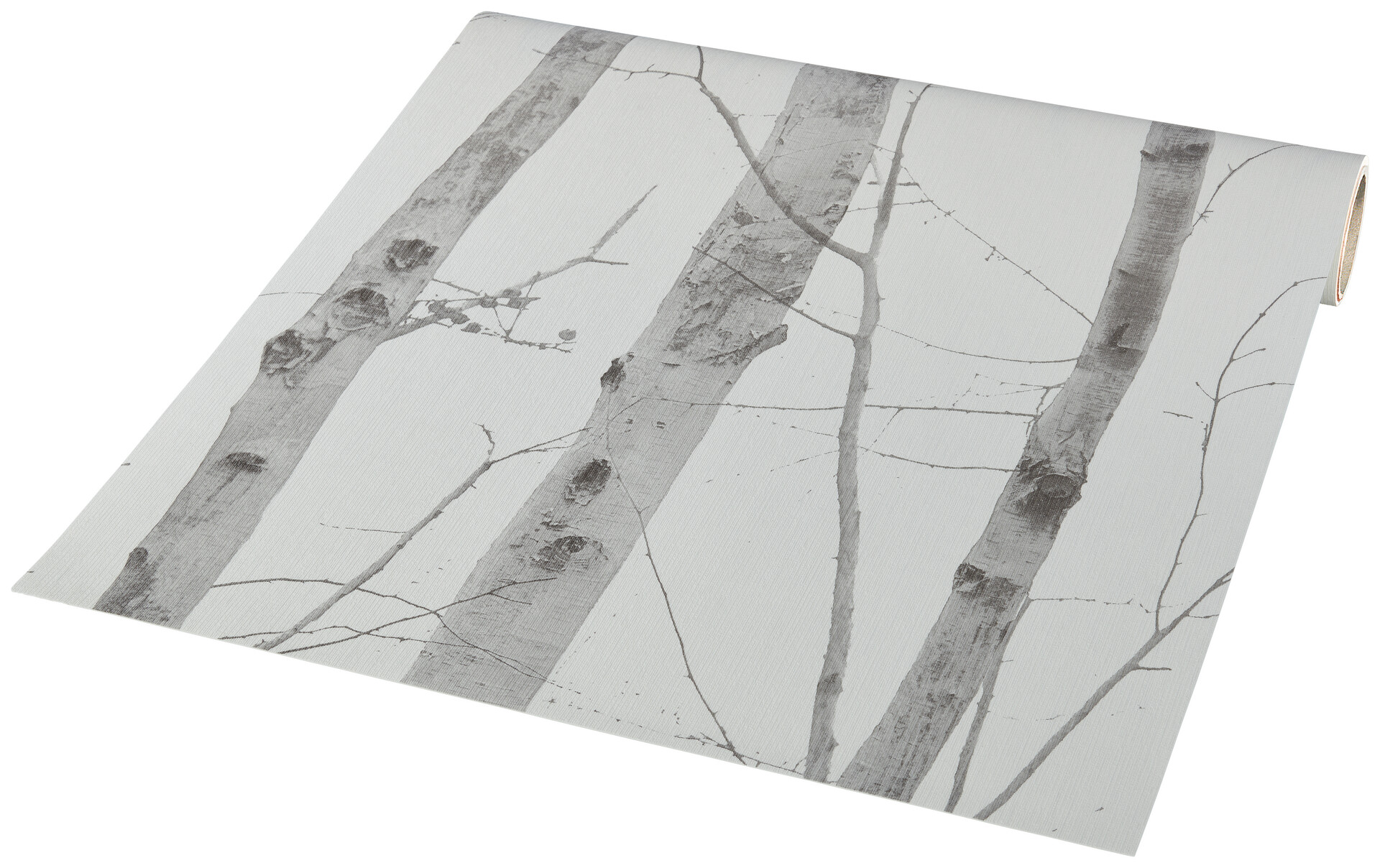 Vliestapete Birkenwald grau creme B/L: ca. 53x1005 cm
