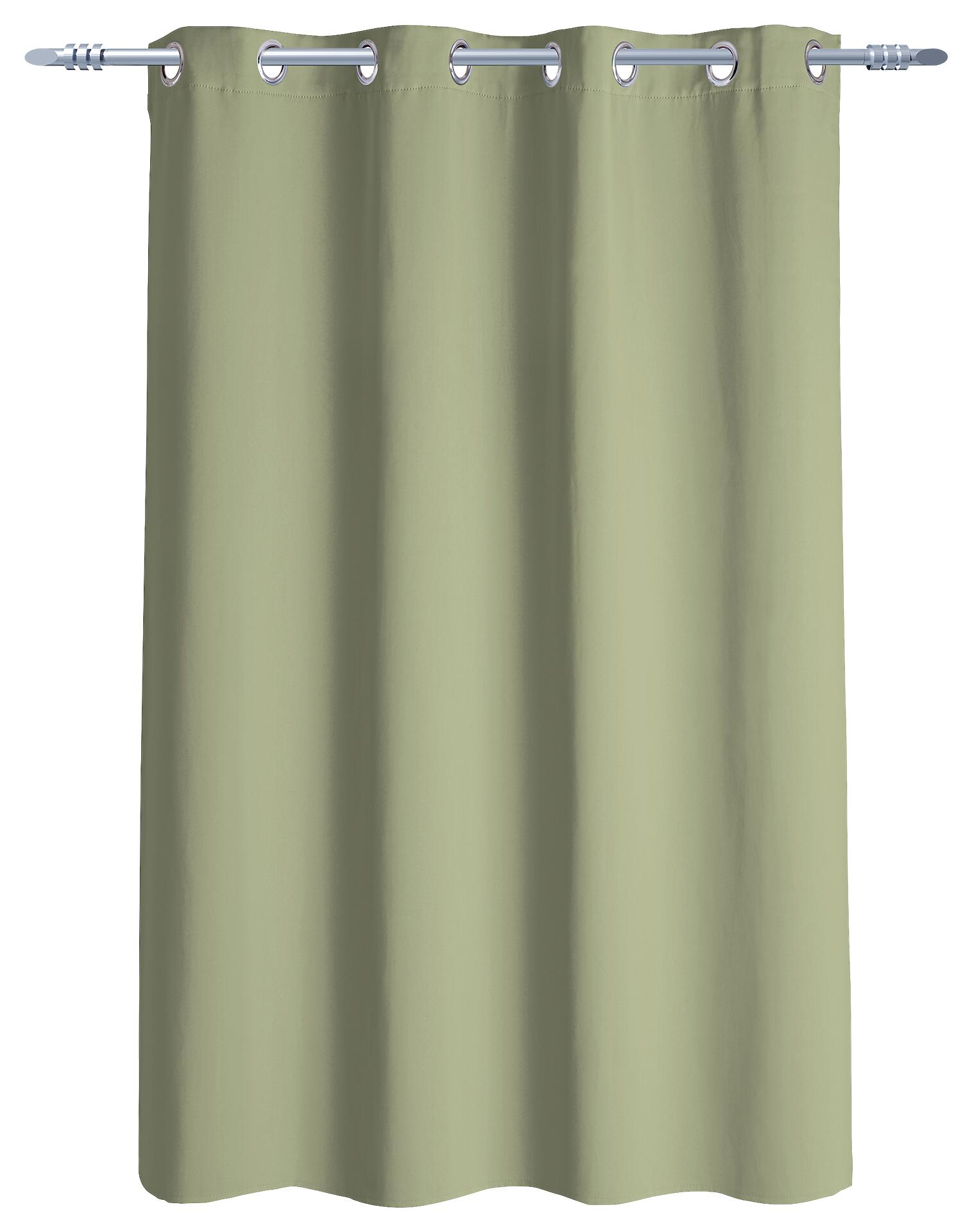 Ösenvorhang Verona grün B/L: ca. 140x145 cm