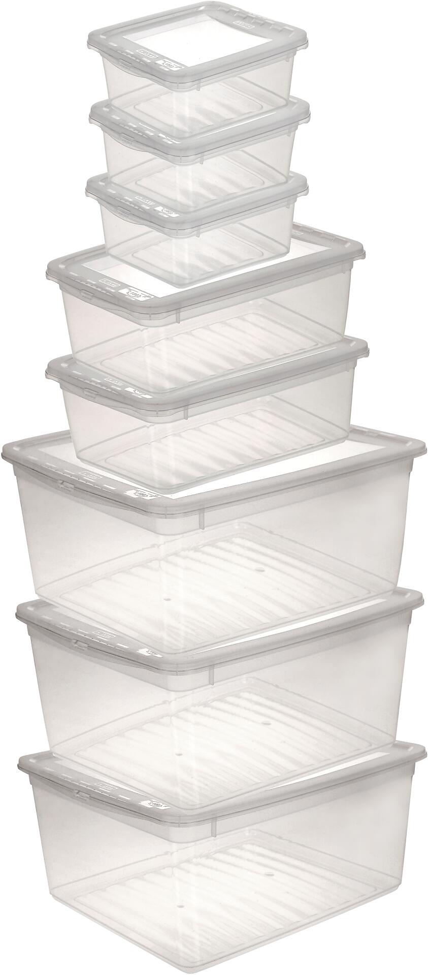 keeeper Box-Basixxset transparent B/H/L: ca. 33,5x25x39 cm