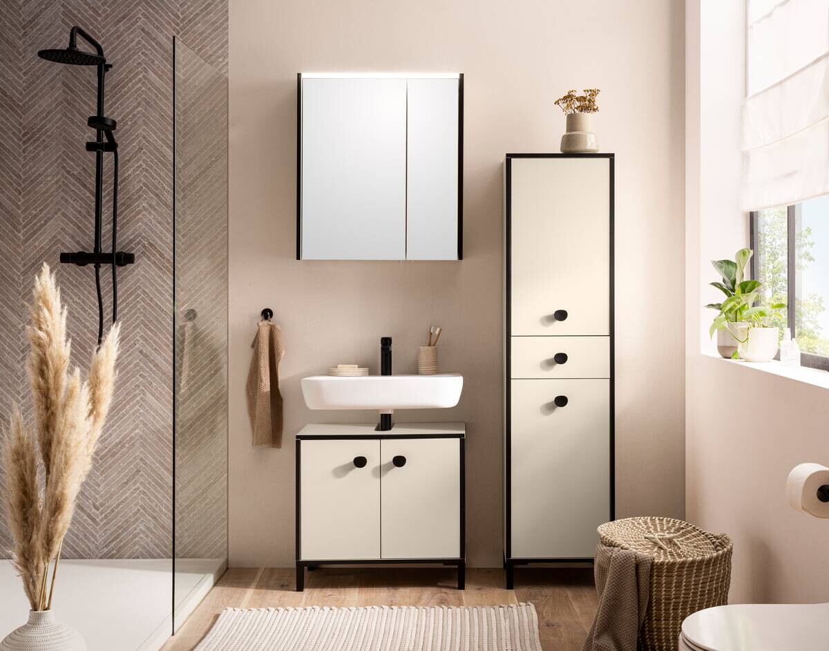 Hochschrank Edda creme B/H/T: ca. 40,3x163,3x33,5 cm