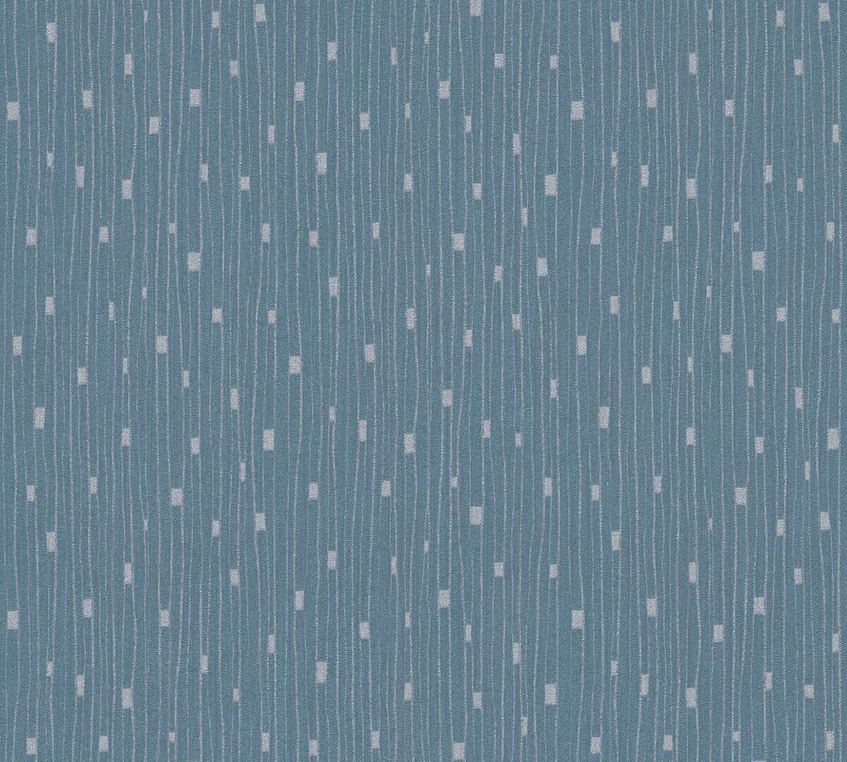 A.S.Creation Vliestapete blau silber B/H/D: ca. 53x1005x8,1 cm