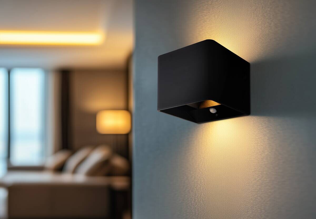 GLOBO LED-Wandleuchte klar mattschwarz PVC Kunststoff Metall B/H/L: ca. 10,1x8x10,2 cm 1 Brennstellen