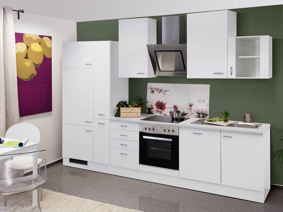 Küchenblock Wito weiß B/H/T: ca. 310x234x60 cm