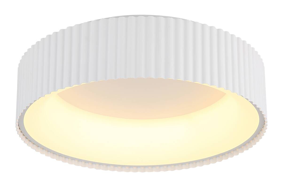 GLOBO LED-Deckenleuchte Opal weiß Metall Acryl H/D: ca. 13x46 cm 1 Brennstellen