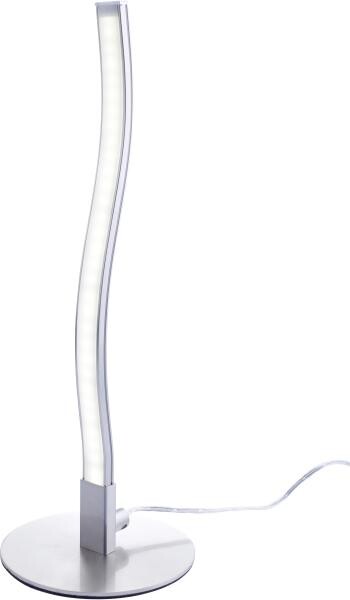 Reality Tischleuchte Snake nickel matt Metall Kunststoff H/D: ca. 31x12 cm