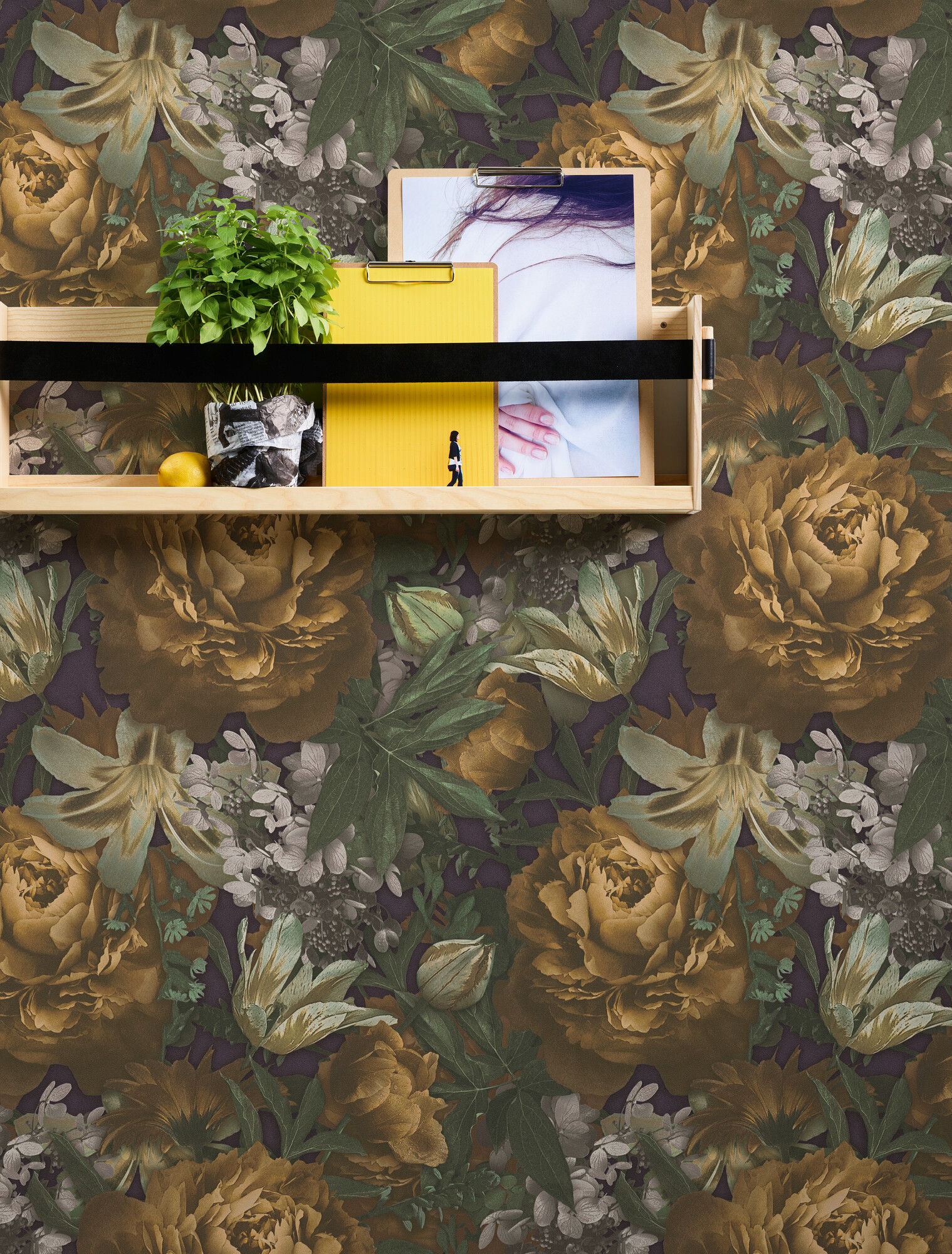 Vliestapete Floral bunt B/L: ca. 53x1005 cm