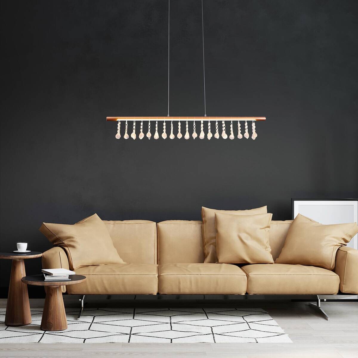 Näve Leuchten Pendelleuchte 7093158 gold Metall Kunststoff B/H/T: ca. 6x120x100 cm null 1 Brennstellen