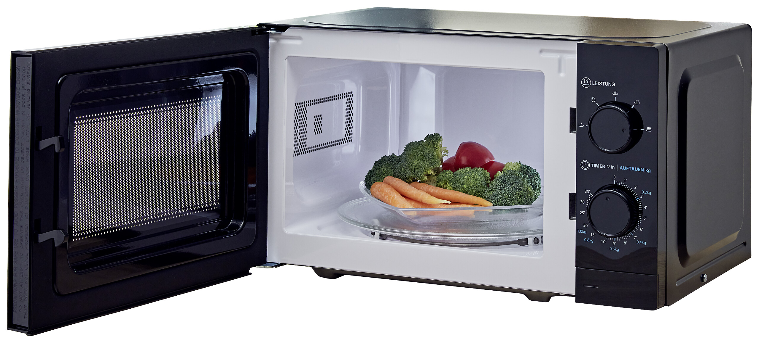 POCOline Mikrowelle MM720C2GX-PM schwarz Metall B/H/T: ca. 44x26x33 cm ca. 20 l