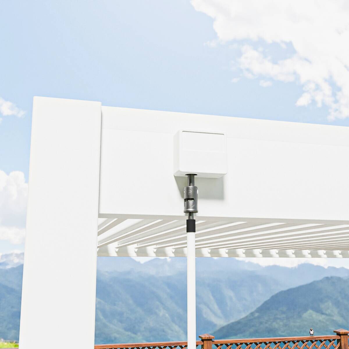 PergoLine Pergola Superior weiß Aluminium B/H/L: ca. 400x255x300 cm