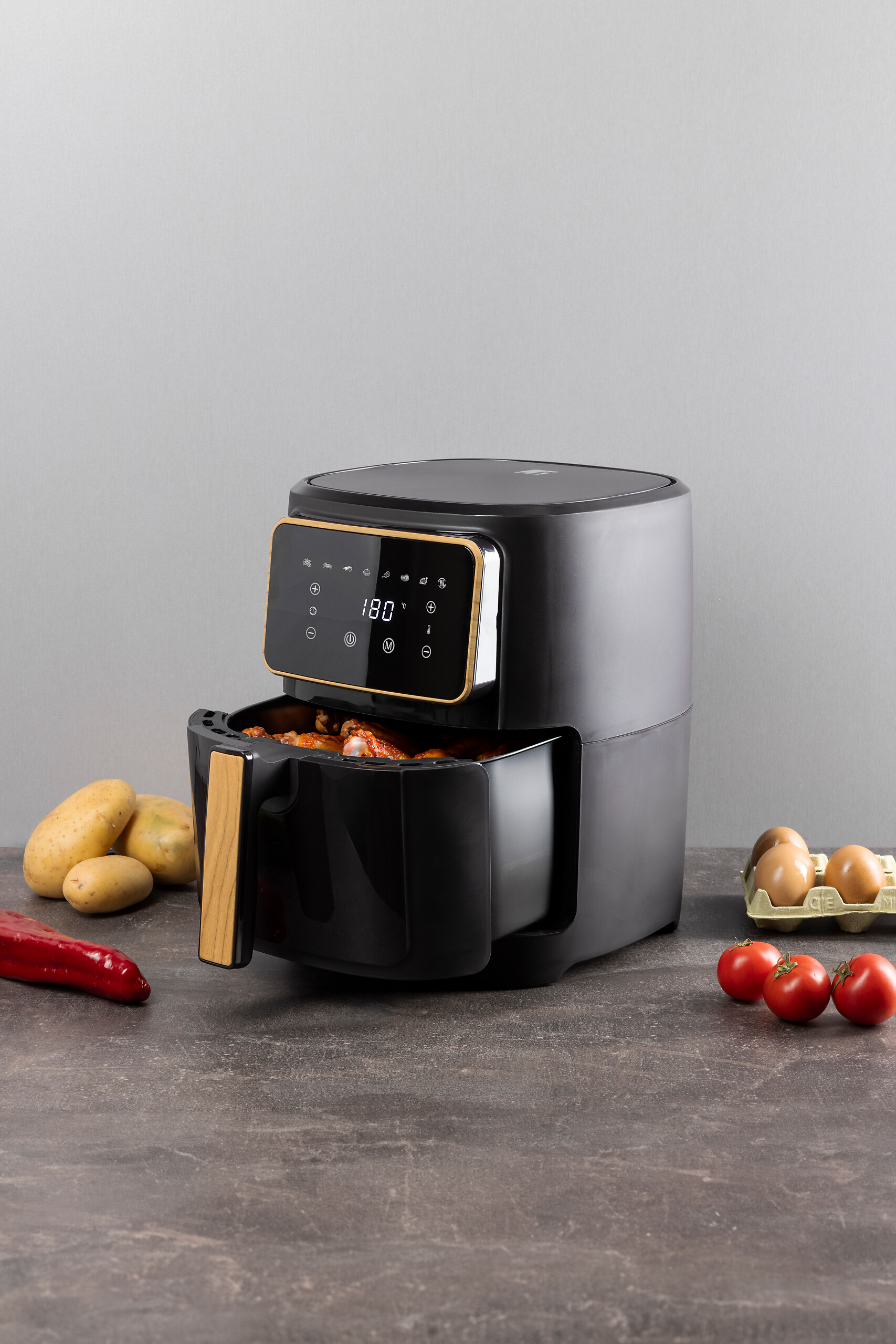 BERGNER Heißluftfritteuse BG-51201-GY