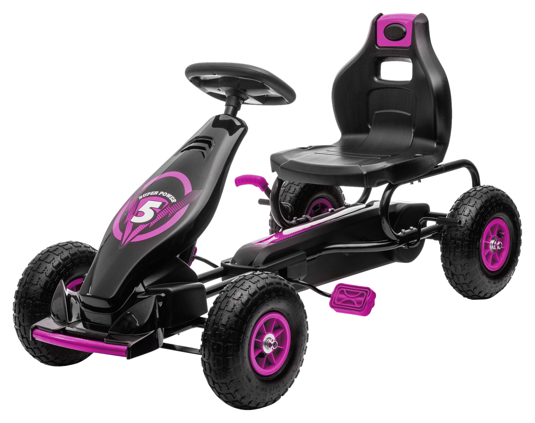 HOMCOM Go Kart schwarz B/H/L: ca. 58x61x121 cm