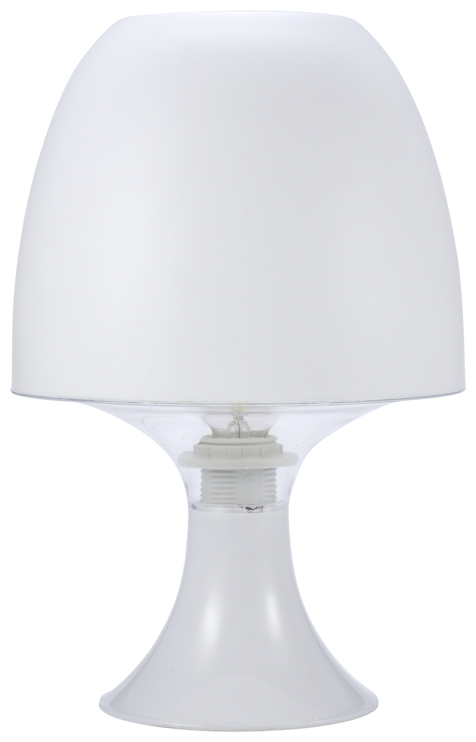 POCOline Tischleuchte Sveta weiß Kunststoff H: ca. 24 cm E14 1 Brennstellen