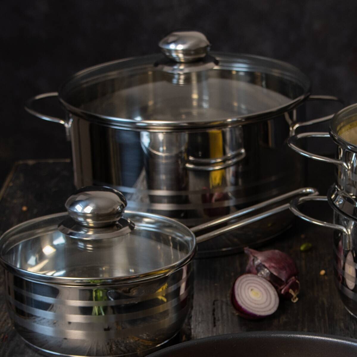 ELO Großraumtopf Basic silber Edelstahl B/H/L: ca. 0,255x0,24x0,325 cm