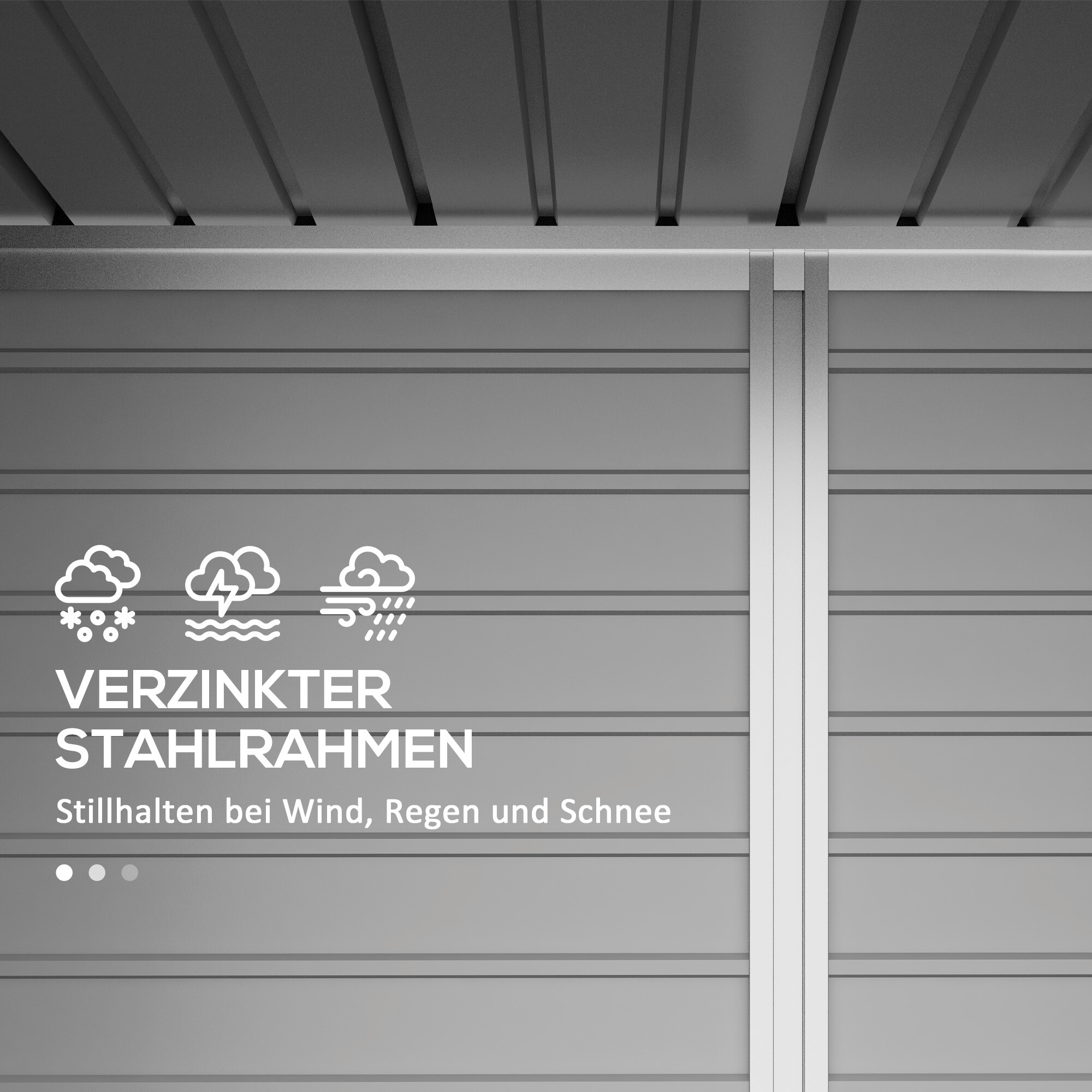 Outsunny Gerätehaus grün B/H/L: ca. 121x183x249 cm