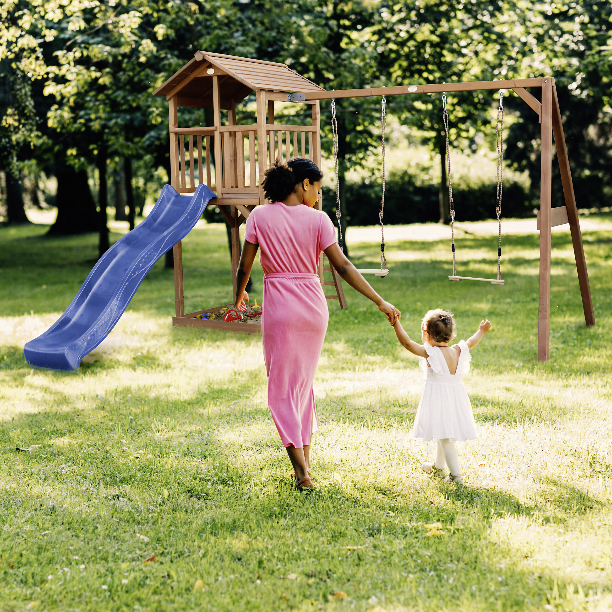 AXI Spielturm Beach Tower braun B/H/L: ca. 357x242x349 cm