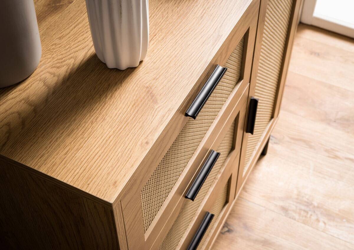 Sideboard natur Eiche Optik B/H/T: ca. 80x82x36 cm