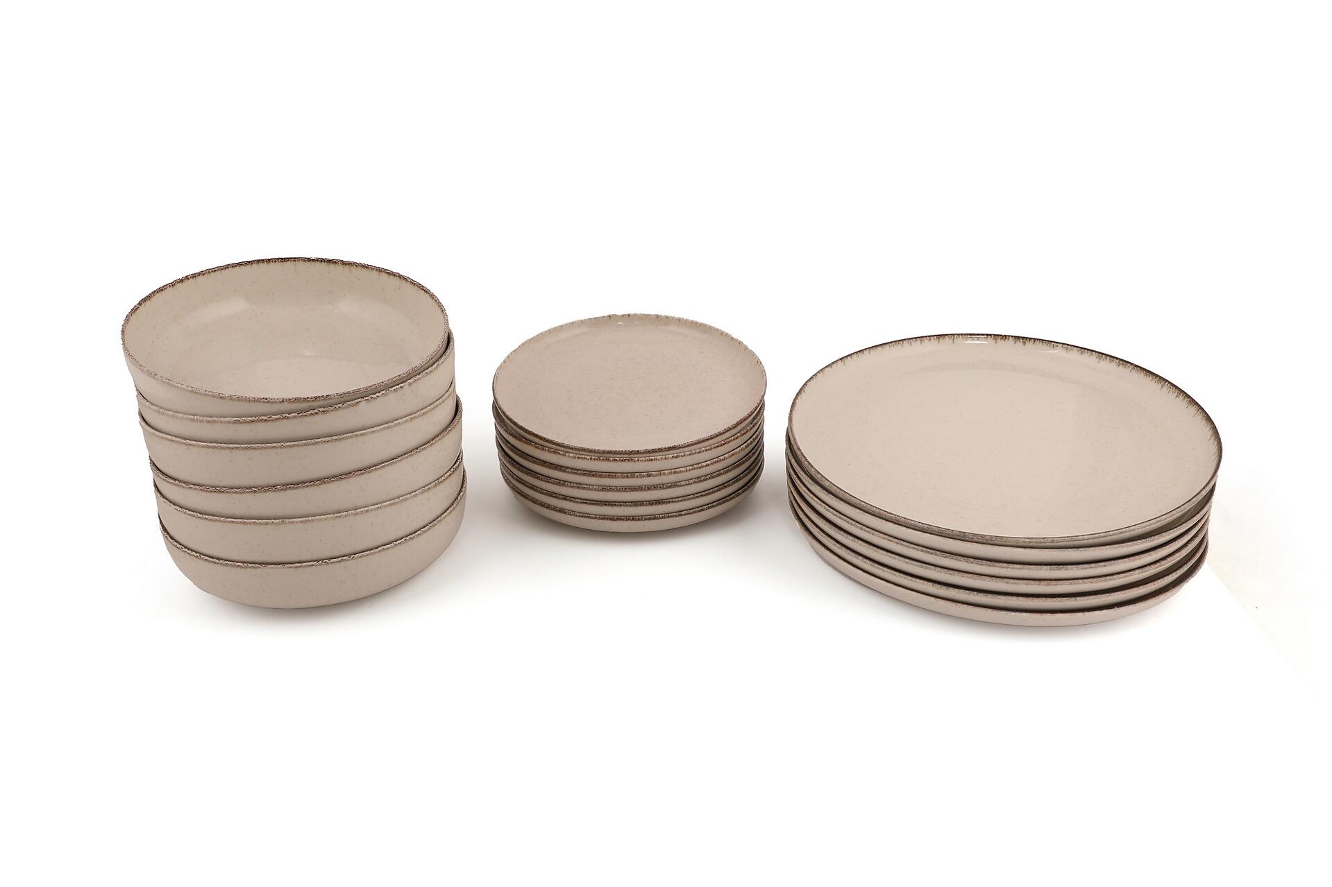 Hermia Concept Kombiservice zimt Porzellan 18 tlg.