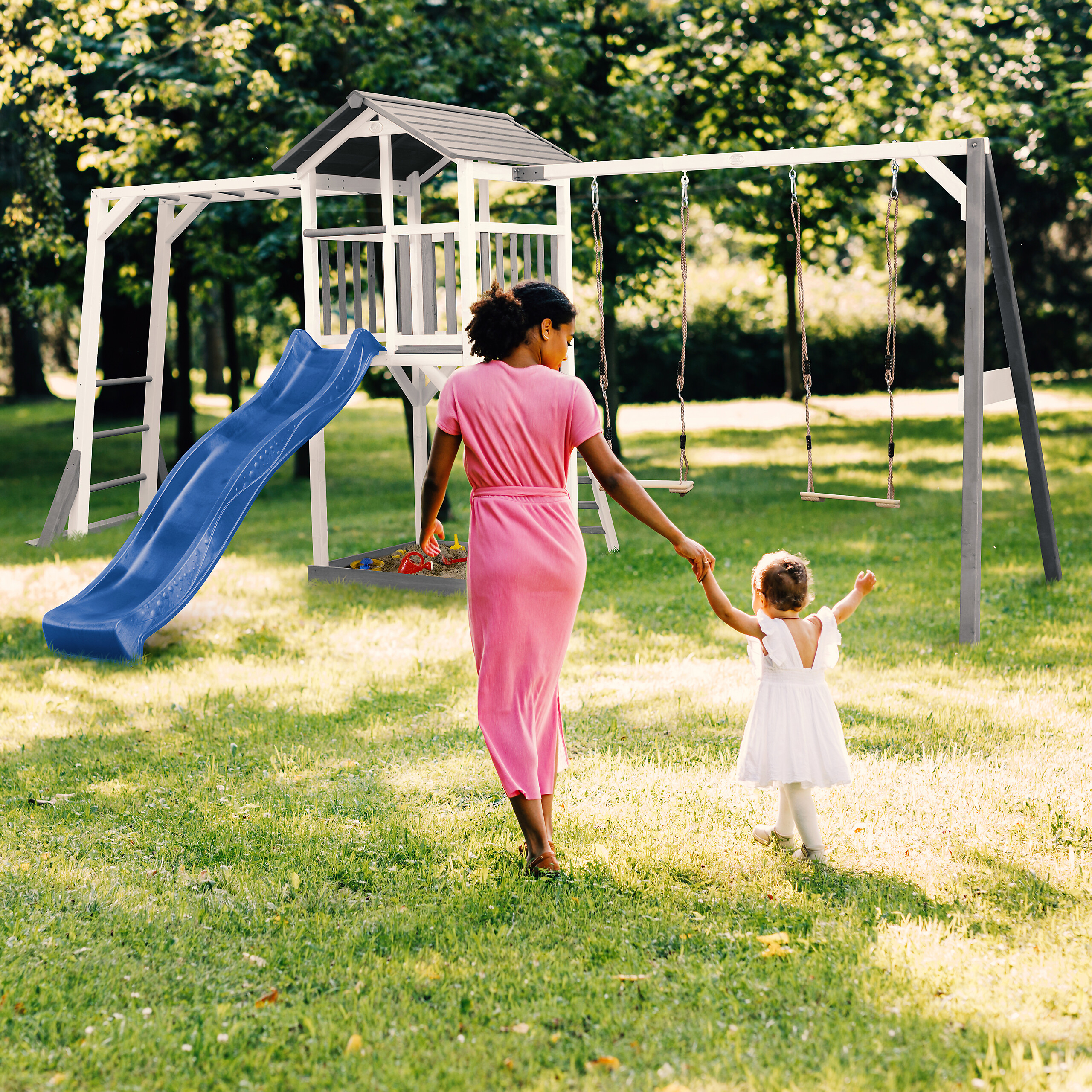 AXI Spielturm Beach Tower grau B/H/L: ca. 519x242x349 cm