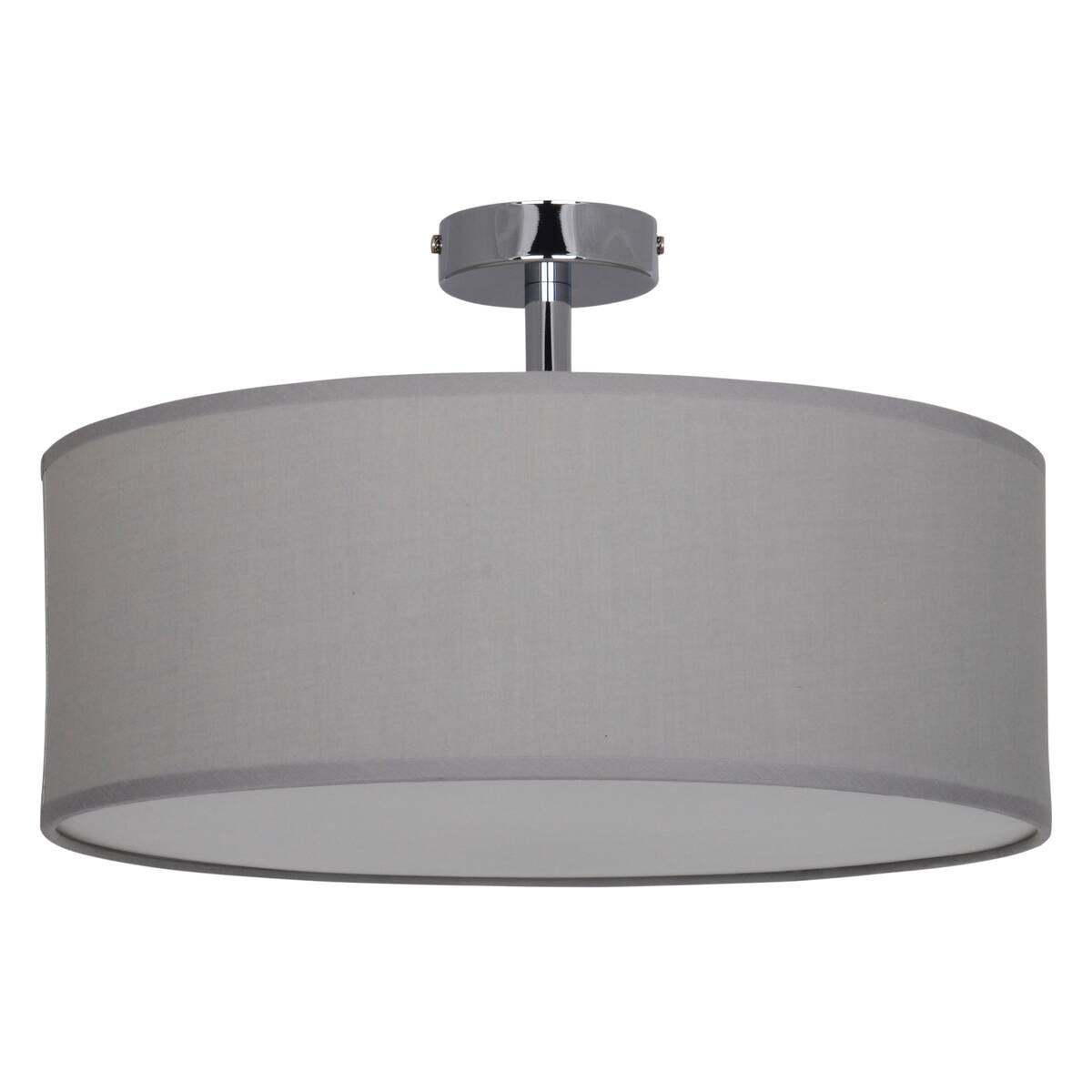 Näve Leuchten Deckenleuchte 7061516 grau Textil B/H/T: ca. 40x24x40 cm E27 3 Brennstellen