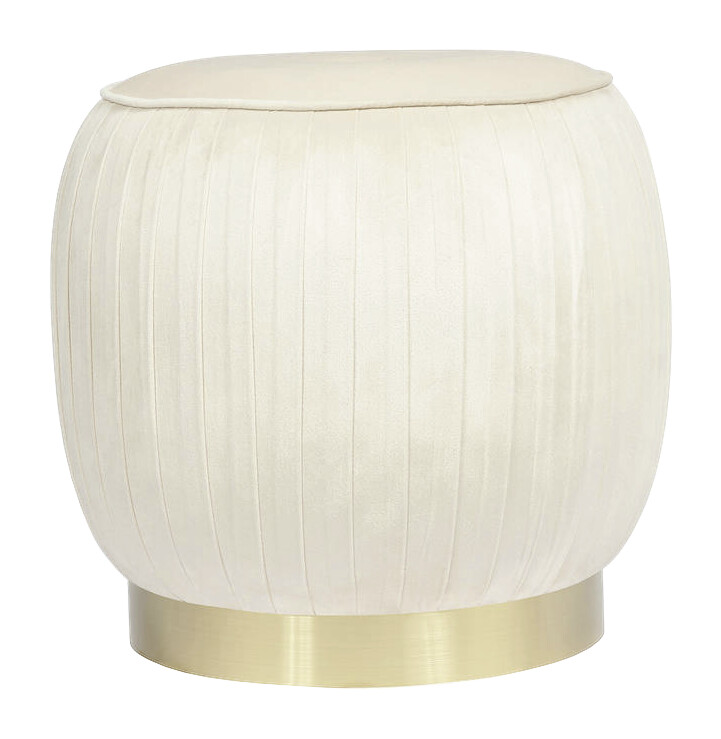 360 Living Hocker Lilje 101 creme H/D: ca. 42x43 cm