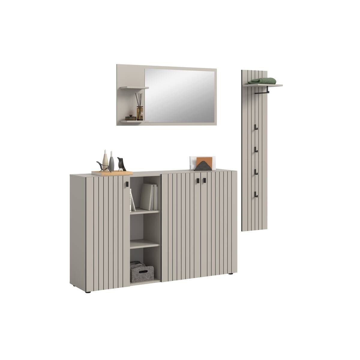 Garderobenset STATION Cashmere B/H/T: ca. 201x192x37 cm