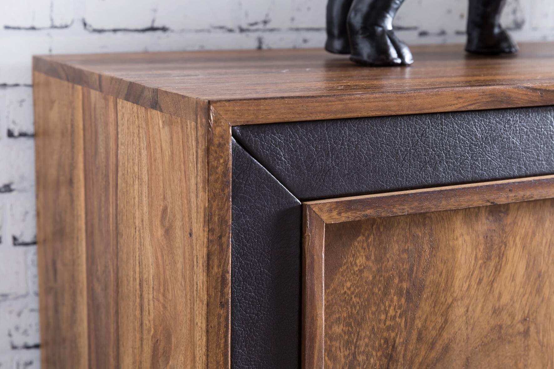 Sideboard natur schwarz B/H/T: ca. 160x80x44 cm
