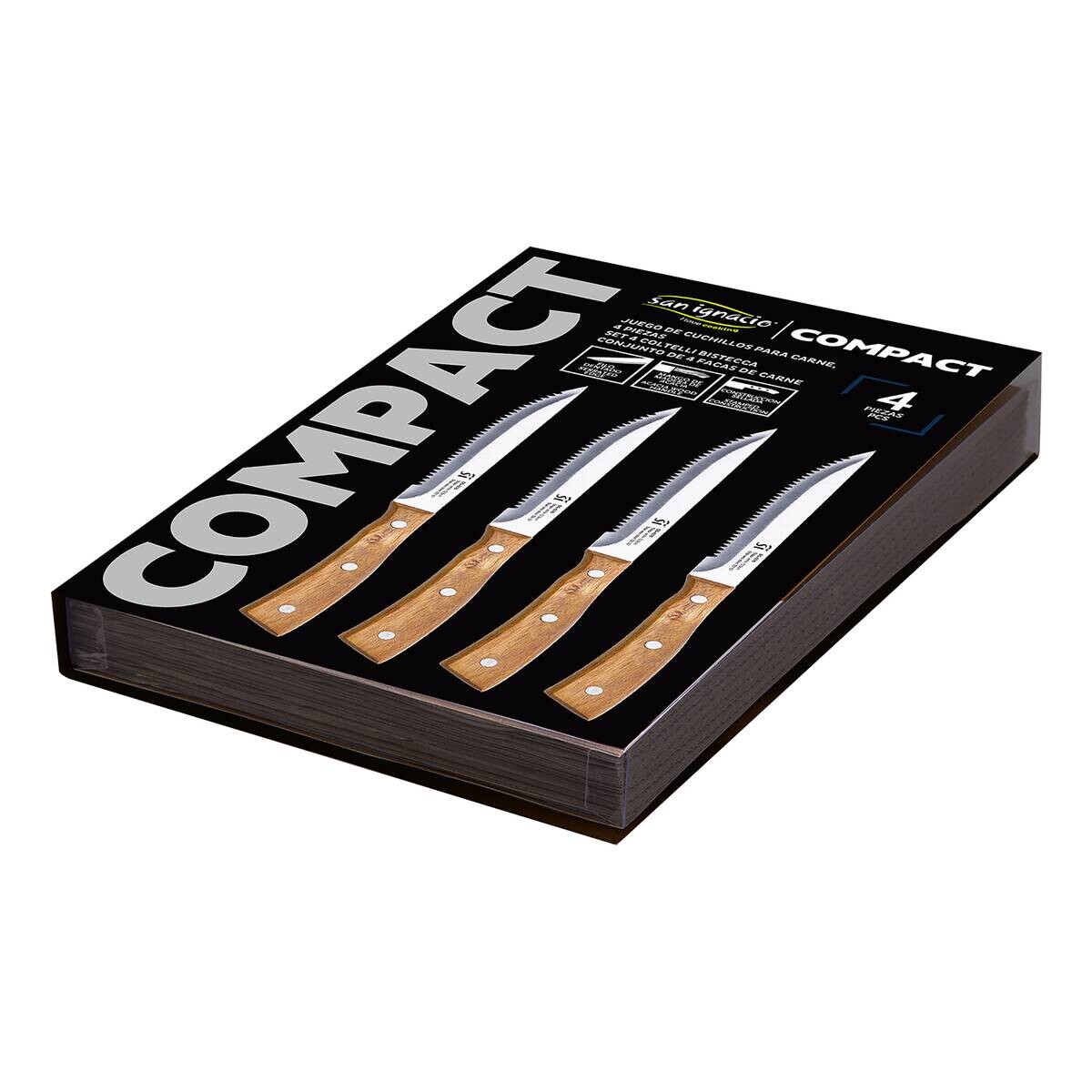 SAN IGNACIO Steakmesser COMPACT silber Edelstahl L: ca. 13 cm