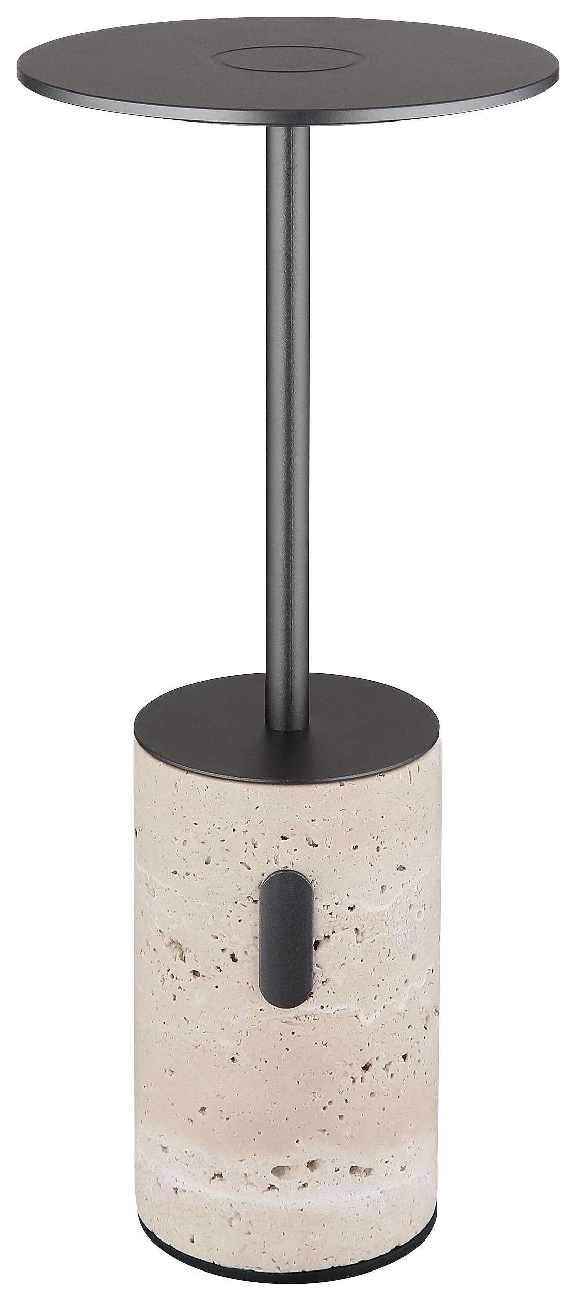 GLOBO Tischleuchte Opal Graphit grau Aluminium Stein H/D: ca. 27,6x12 cm 1 Brennstellen