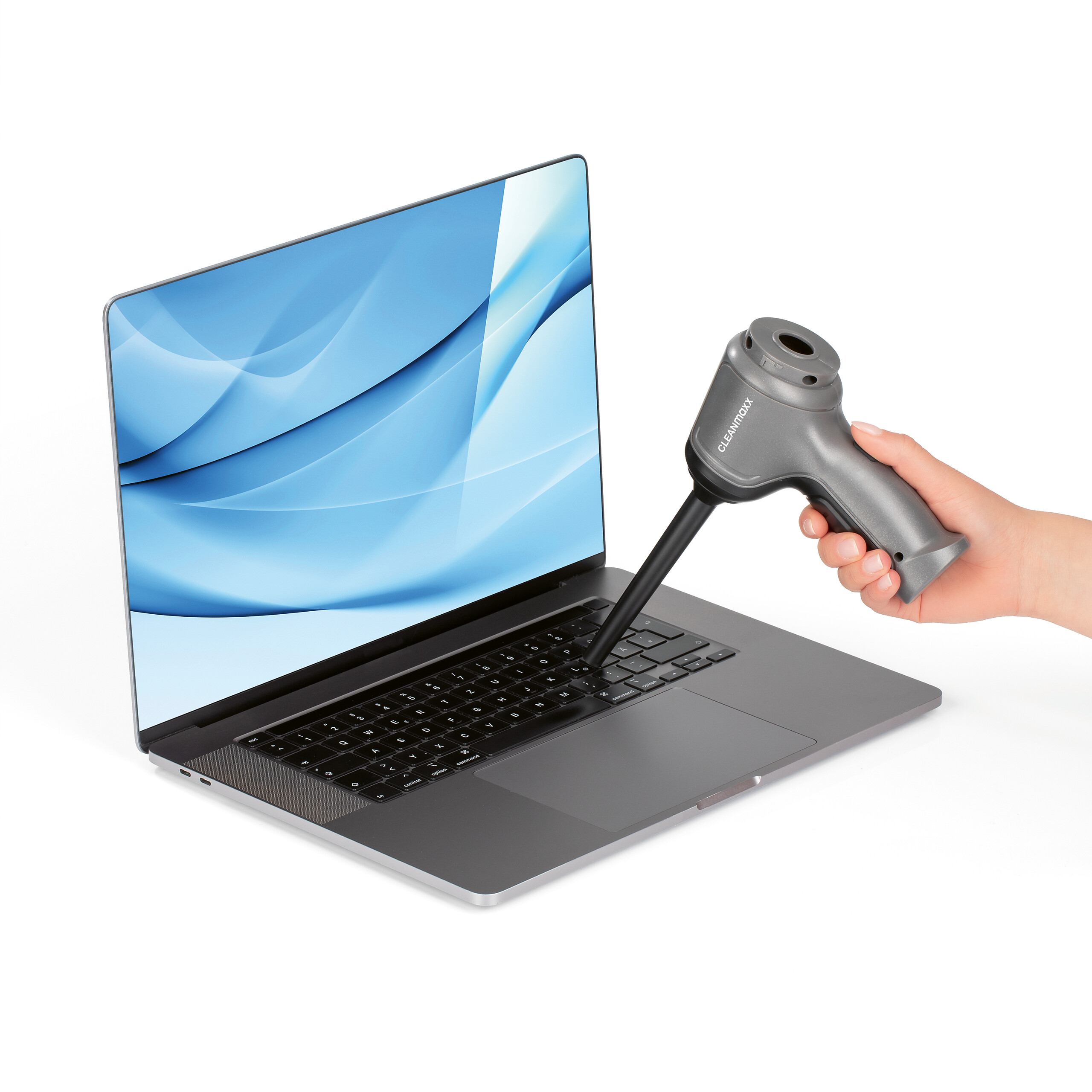 CLEANmaxx Akku-Handstaubsauger anthrazit schwarz B/H/L: ca. 17x7x23,5 cm