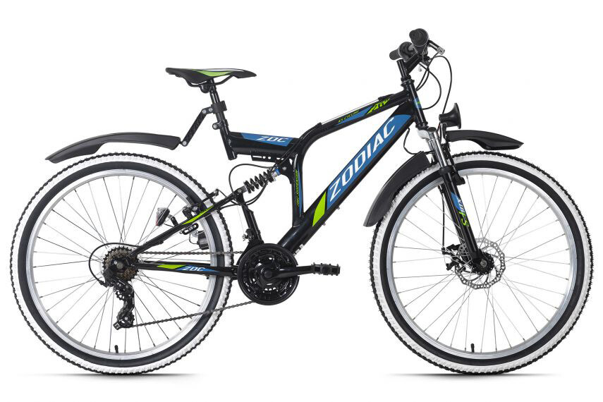 KS-Cycling Mountain-Bike Fully 635M  26 Zoll Rahmenhöhe 48 cm 21 Gänge schwarz schwarz ca. 26 Zoll