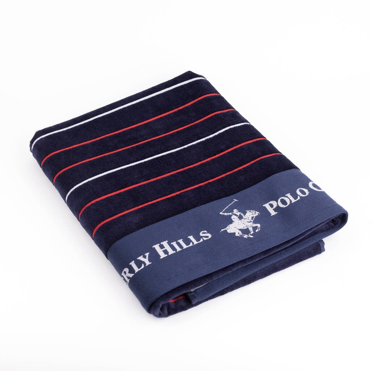 POLO CLUB Strandtuch POLO CLUB rot Baumwolle B/L: ca. 90x160 cm