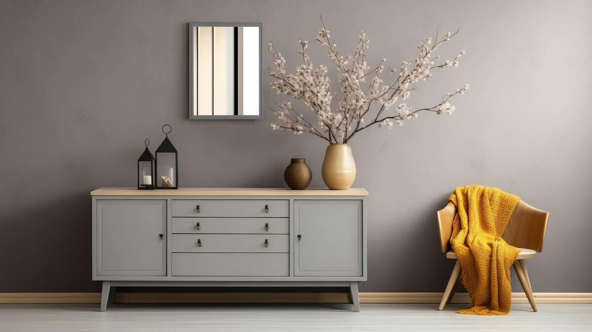 Mirrors&More Rahmenspiegel ELENOR grau silber Optik B/H/T: ca. 34x45x1,5 cm