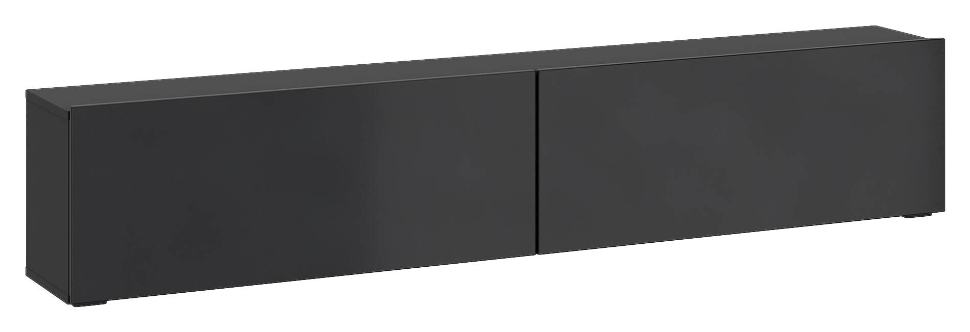 TV-Lowboard Otis schwarz Hochglanz B/H/T: ca. 180x37x32 cm