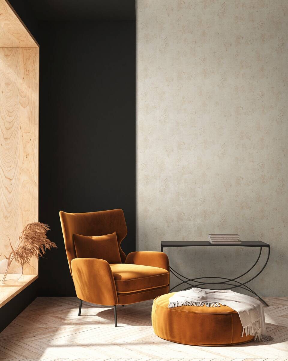 A.S.Creation Vliestapete creme beige B/H/D: ca. 53x1005x8,3 cm