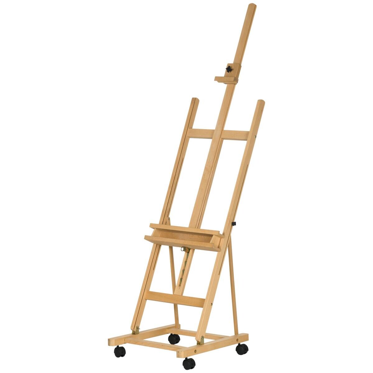 Vinsetto Staffelei natur Buche B/H/L: ca. 53x50,5x238 cm