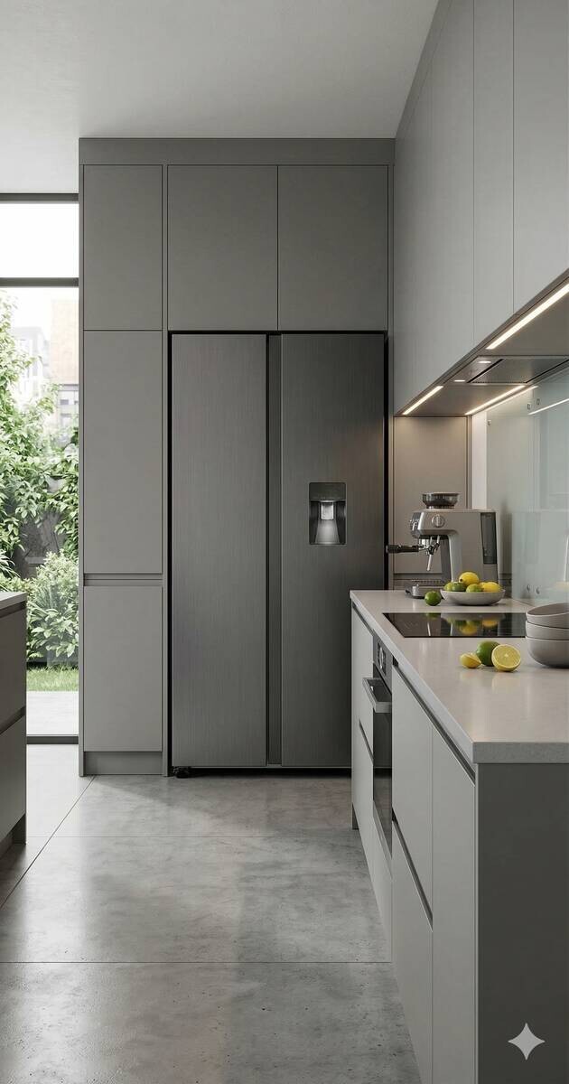 POCOline Side-by-side Kühl-/Gefrierkombination SBS177-439EIXNFWDD Inox B/H/T: ca. 91x177x59 cm