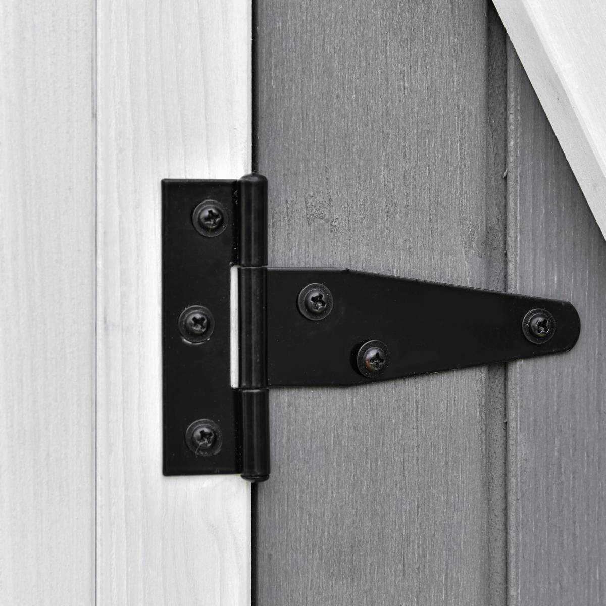 Outsunny Gartenhaus grau B/H/T: ca. 139x160x75 cm