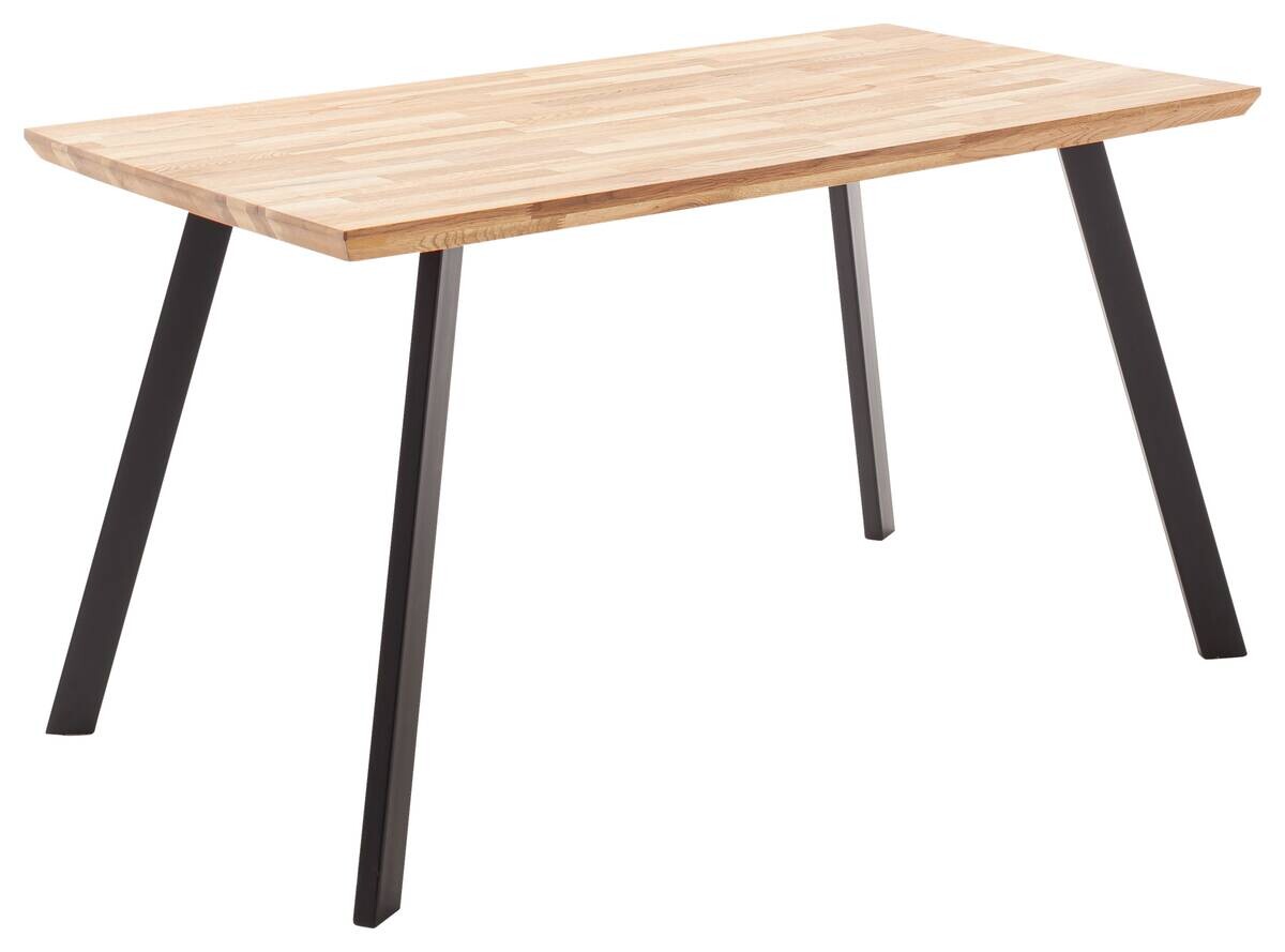 Esstisch Zeballos natur schwarz B/T: ca. 140x75 cm