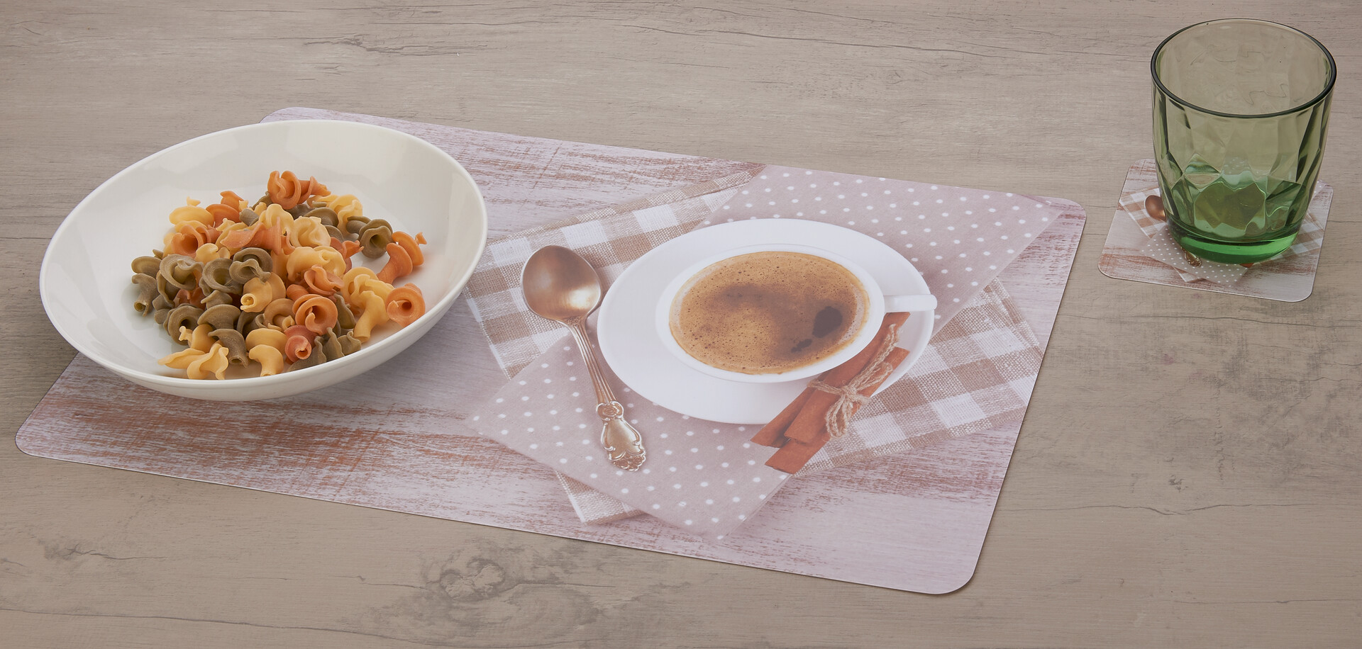 Platzmattenset braun Kunststoff B/L: ca. 28x44 cm