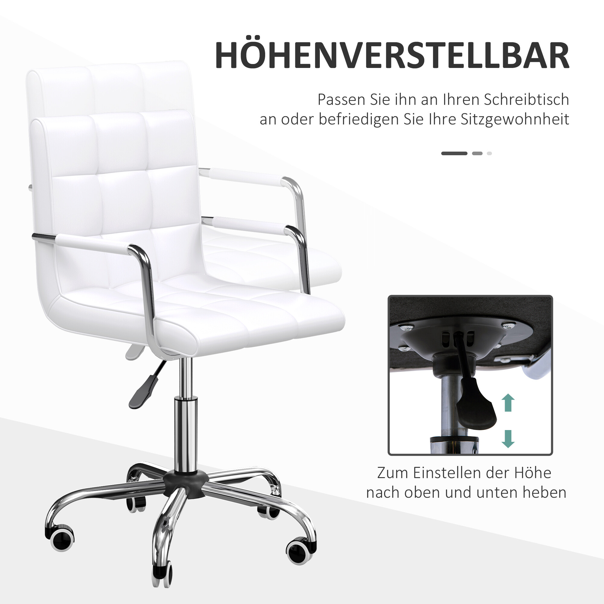 Drehstuhl 02-0701 weiß