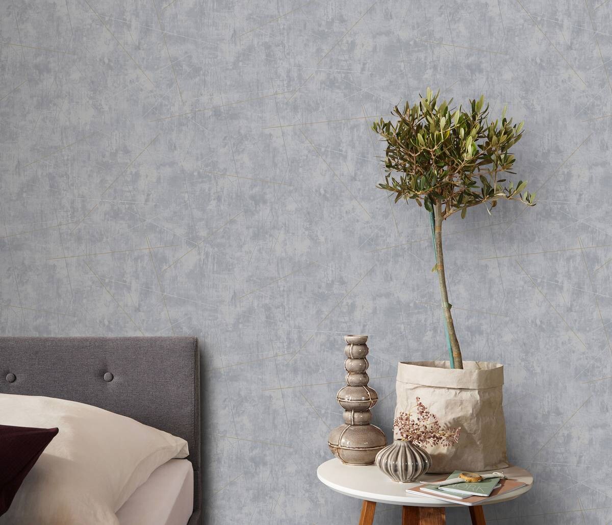 Erismann Vliestapete Betonoptik grau B/L: ca. 53x1005 cm